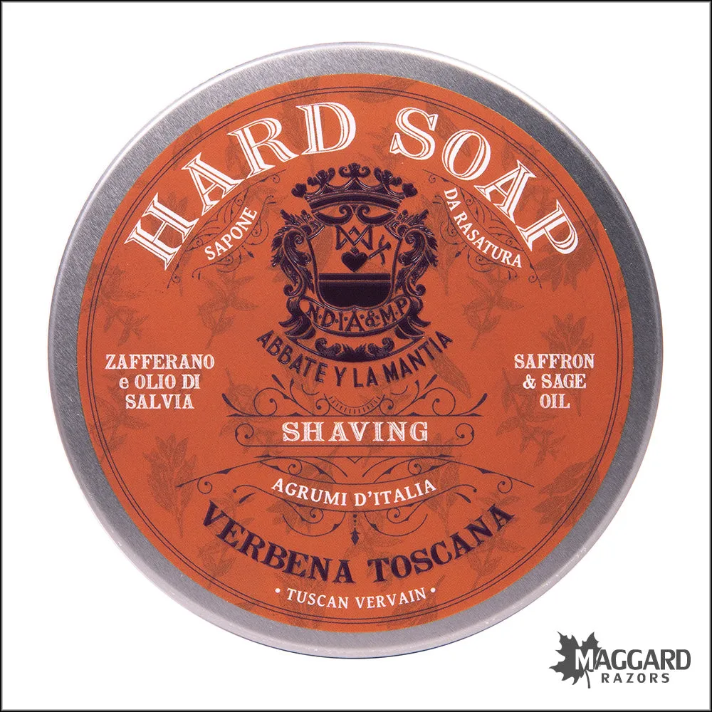 Abbate Y La Mantia Agrumi di Toscana - Verbena Toscana Hard Shaving Soap, 150g