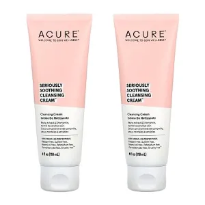 Acure Seriously Soothing Cleansing Cream 4 Fl Oz 118 Ml Pack of 2 Acure