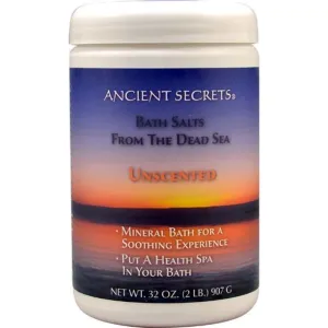 Ancient Secrets Bath Salts from the Dead Sea Unscented 2lb