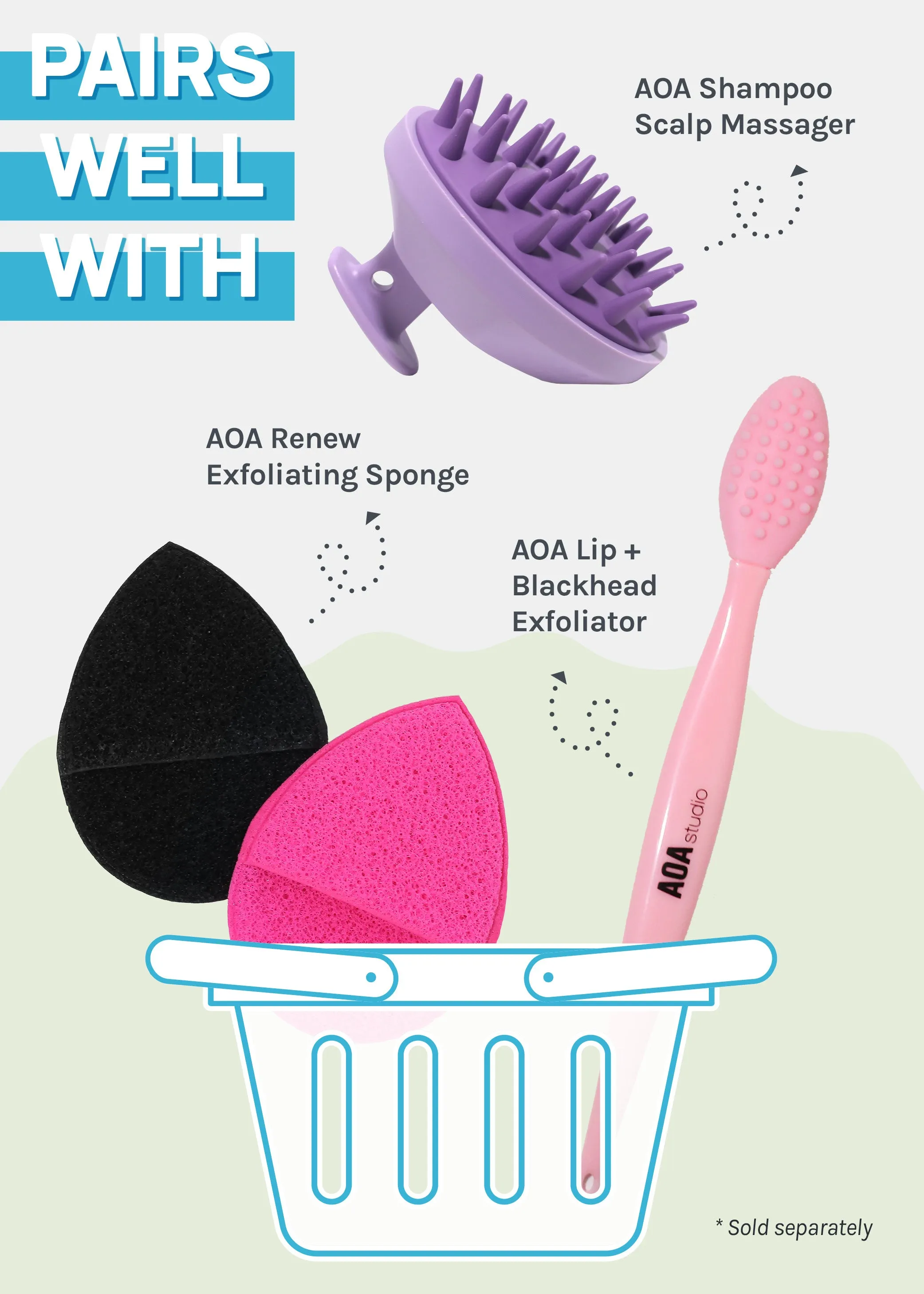 AOA Natural Loofah Cleansing Pad