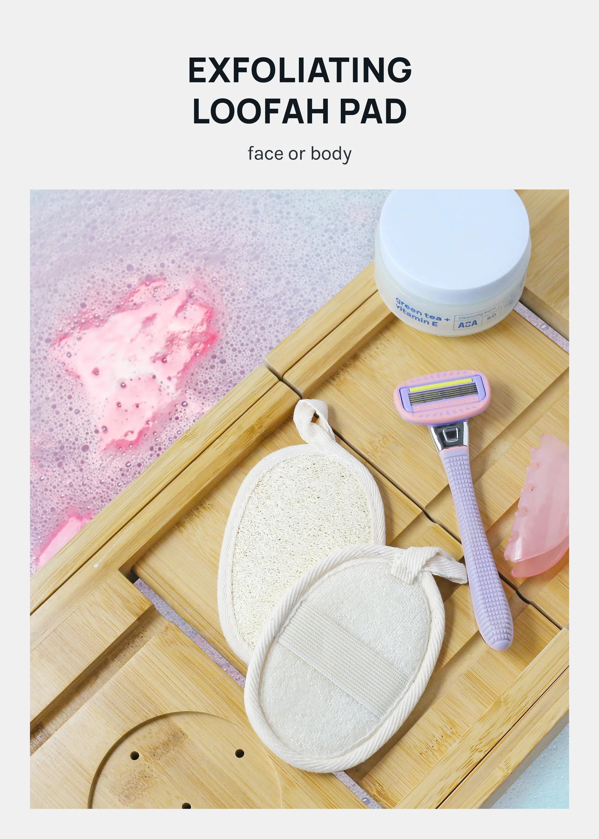 AOA Natural Loofah Cleansing Pad