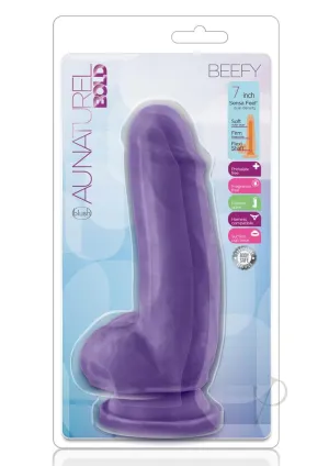 Au Naturel Bold Beefy Dildo 7 Purp