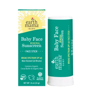 Baby Face Mineral Sunscreen Face Stick - Spf 40