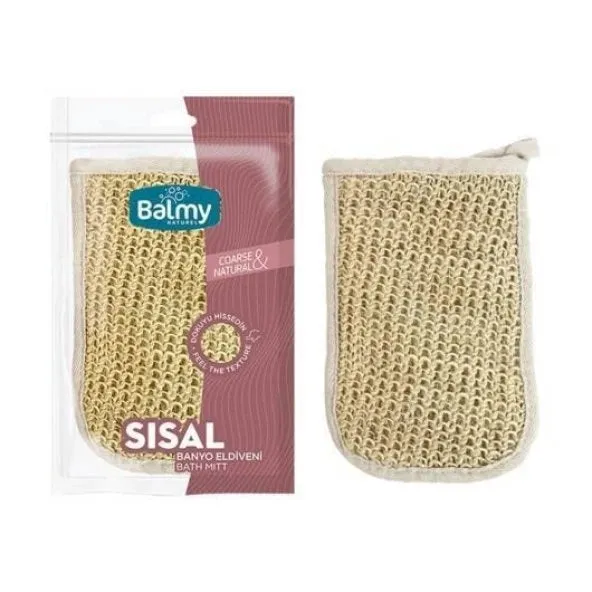 Balmy Naturel Coarse And Natural Sisal Bath Mitt