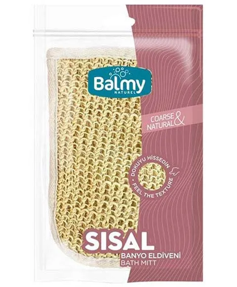 Balmy Naturel Coarse And Natural Sisal Bath Mitt