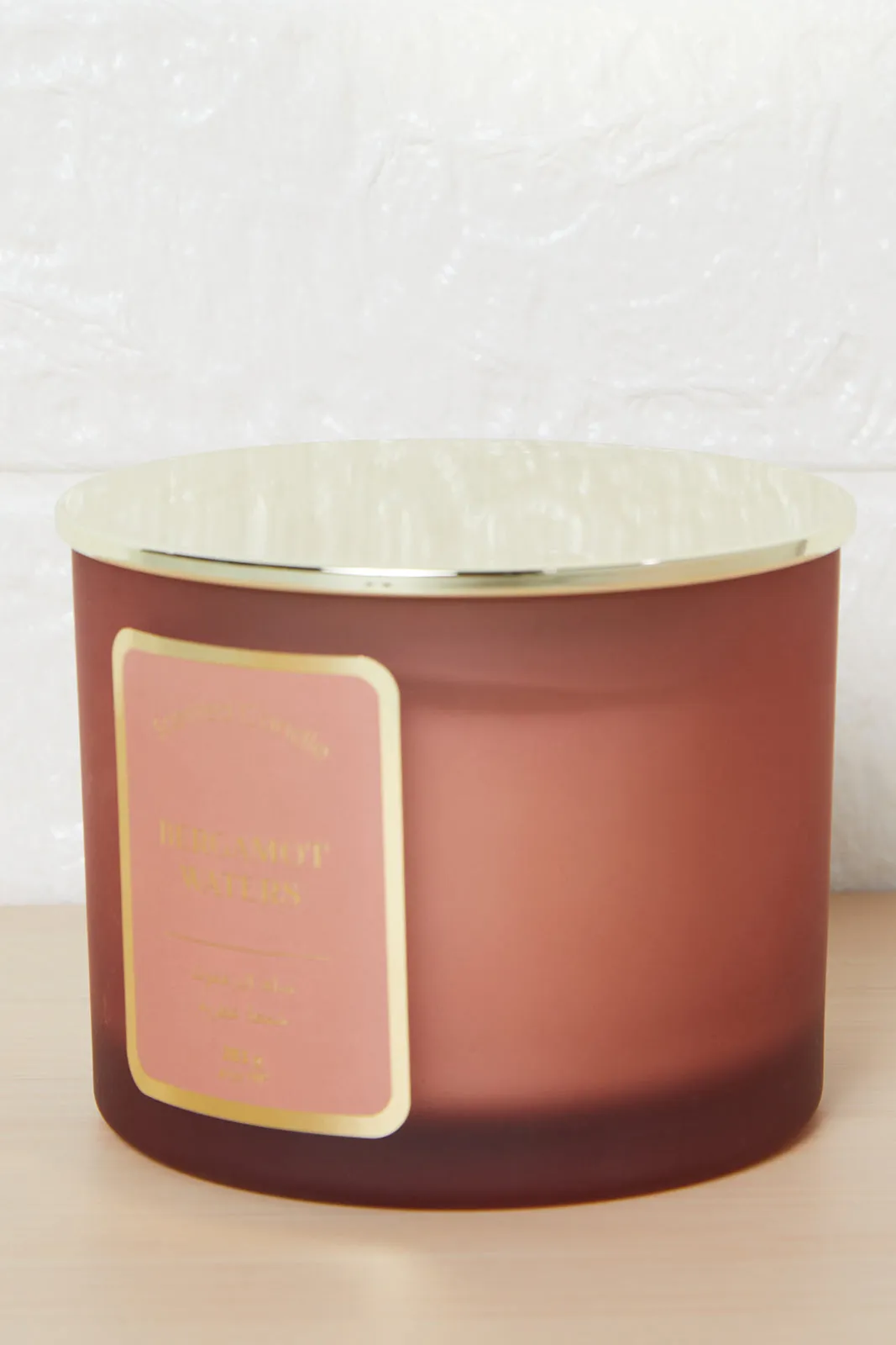 Brown Bergamot Waters Candle With Lid