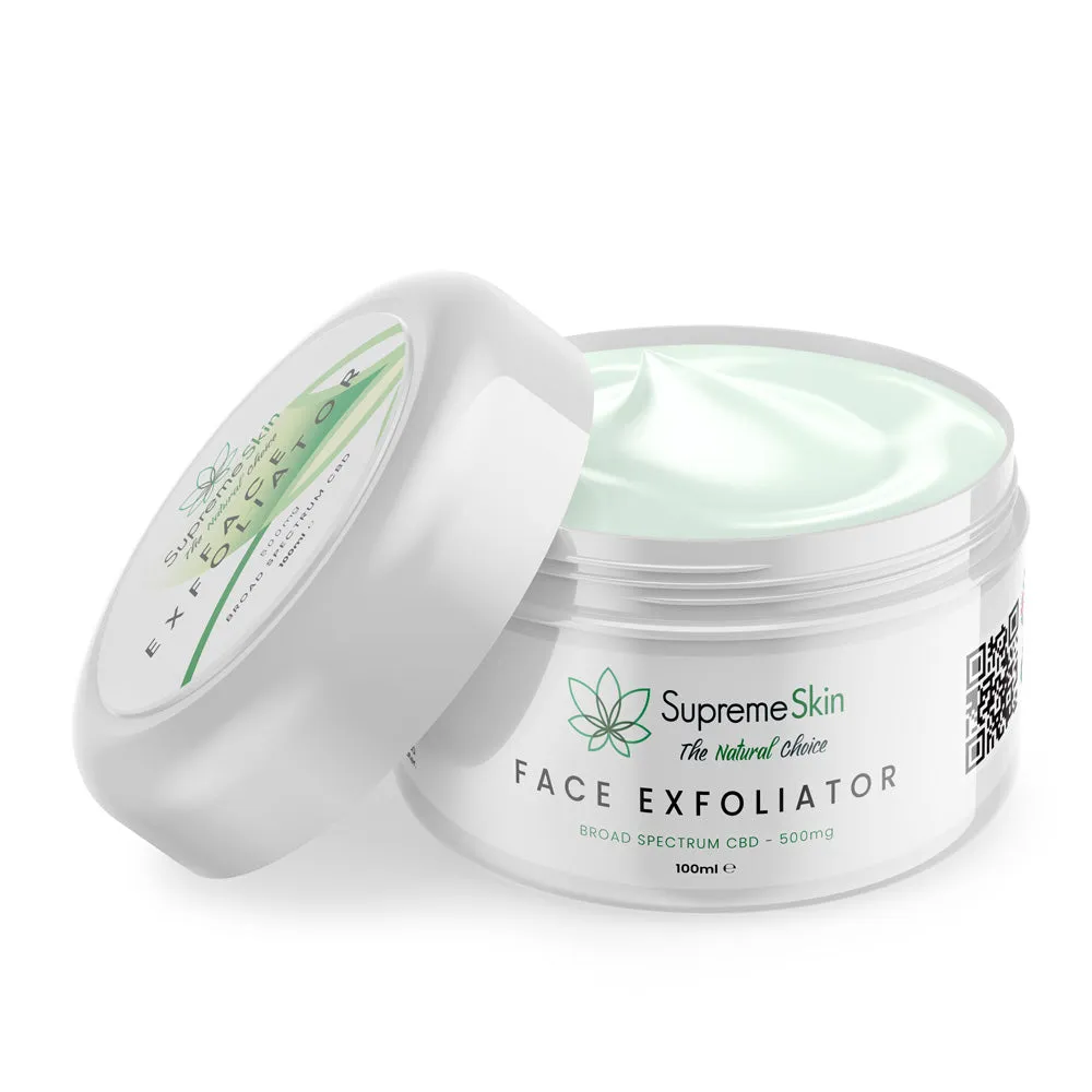 CBD Face Exfoliator 100ml (500mg CBD)