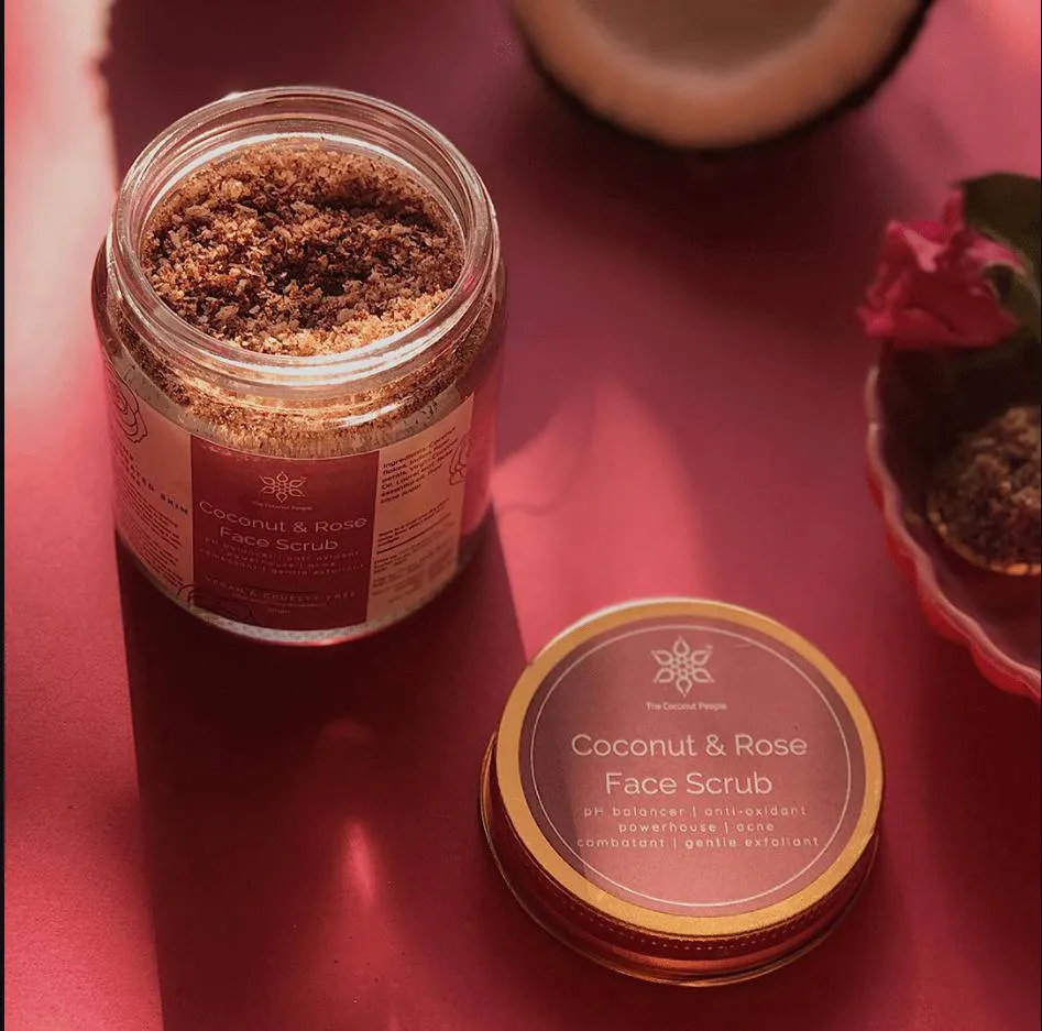 Coconut & Rose Face Scrub