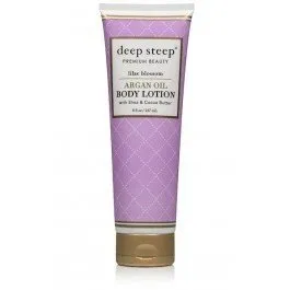 Deep Steep Argan Oil Body Lotion Lilac Blossom 8 oz Liquid