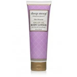 Deep Steep Argan Oil Body Lotion Lilac Blossom 8 oz Liquid