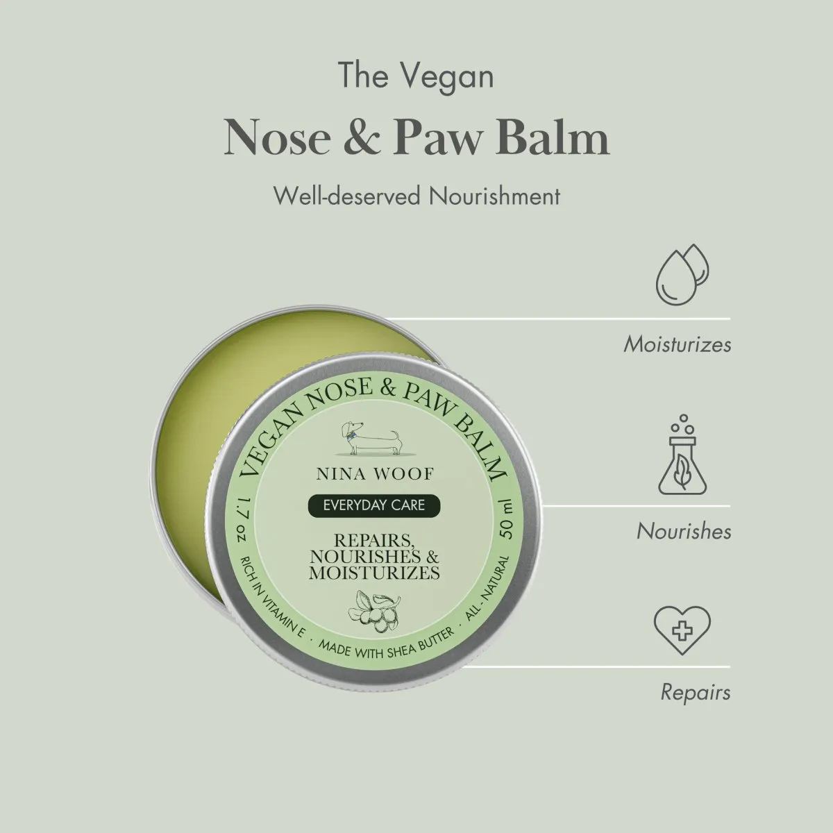 Dog Vegan Nose and Paw Balm