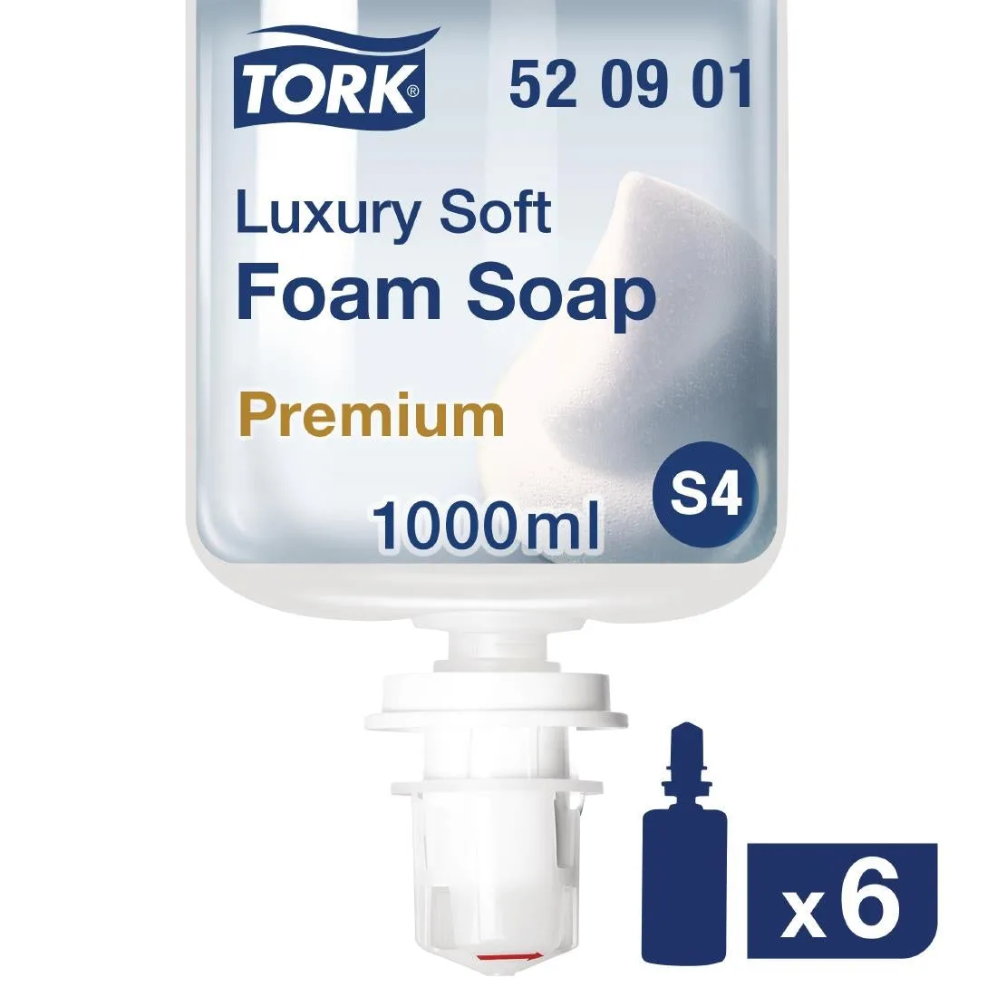 FA712 Tork Perfumed Luxury Soft Foam Hand Soap 1Ltr (6 Pack)