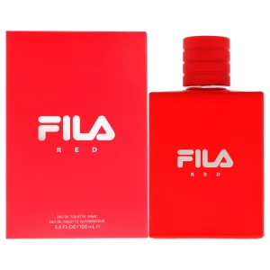 Fila Red- Fragrance for Men - Eau De Toilette - Oriental Scent With Notes Of Bergamot, Lavender & Cedarwood - Spray - 3.4 Oz