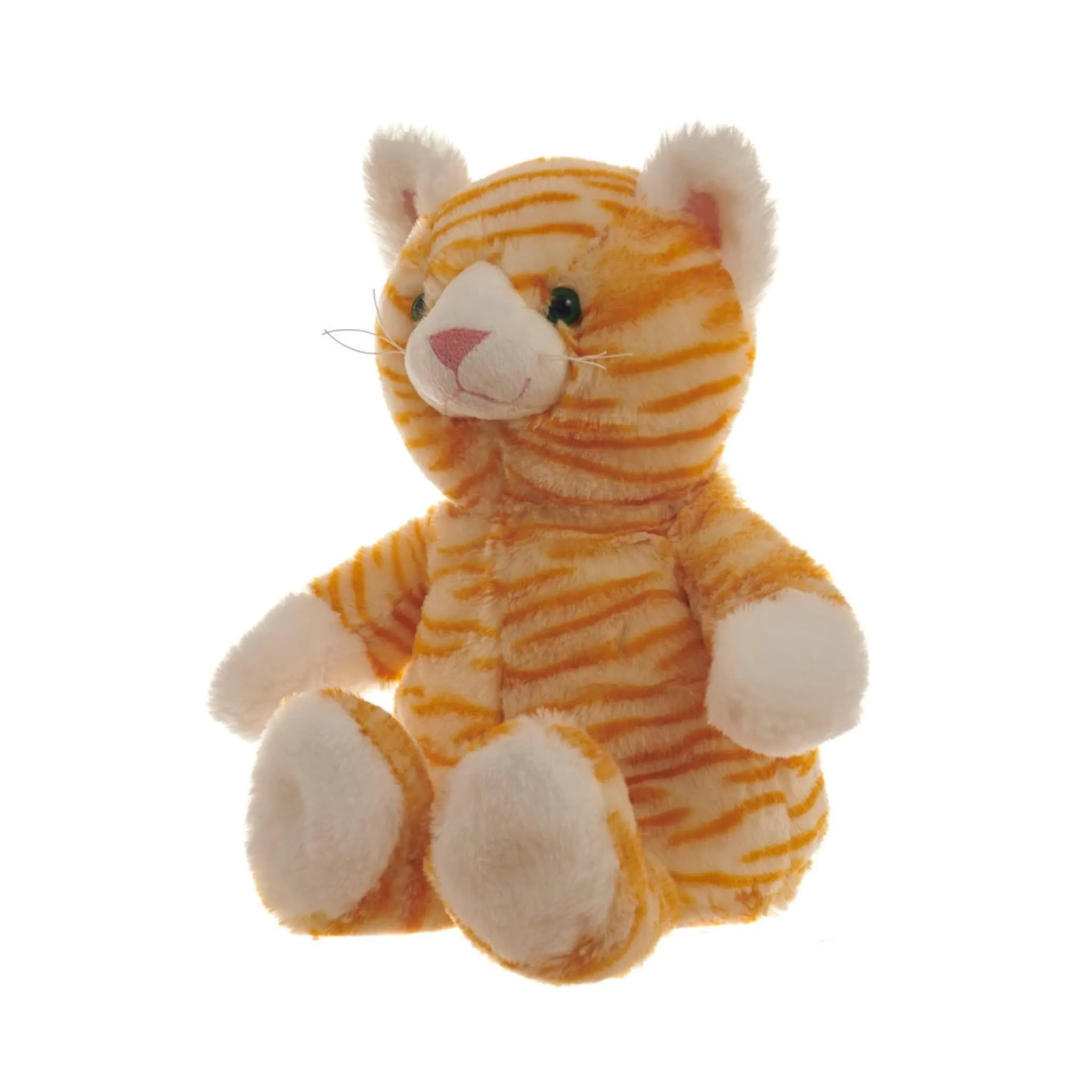 Ginger Cat Snuggable Hottie Heatable Animal Toy with Microwavable Pouch