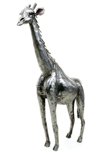 Giraffe||Handcrafted Recycled Metal Sculpture