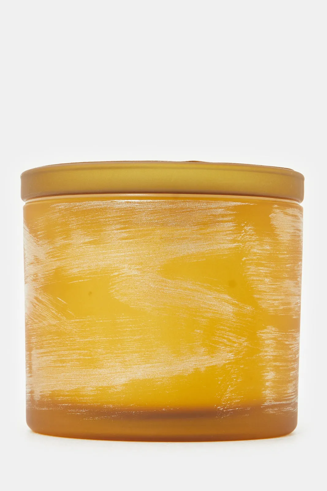 Gold Amber Musk Scented Candle With Lid