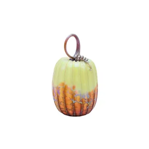 Green Orchard Micro Barrel Glass Pumpkin