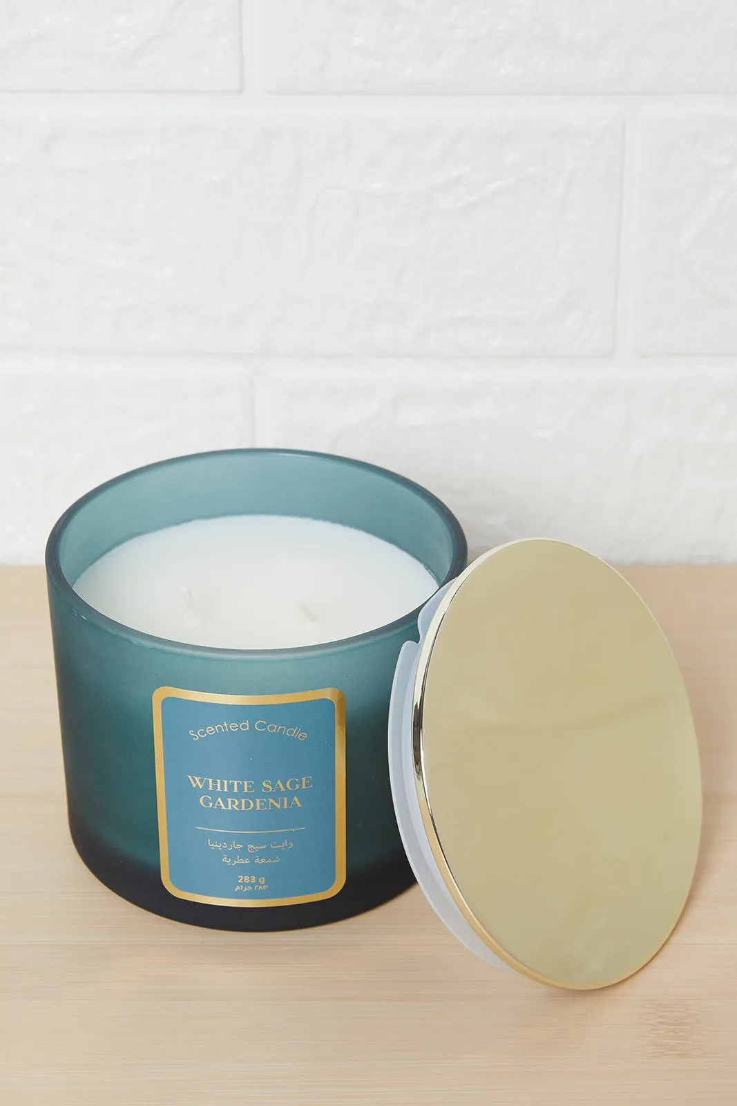 Green White Sage Gardenia Candle With Lid