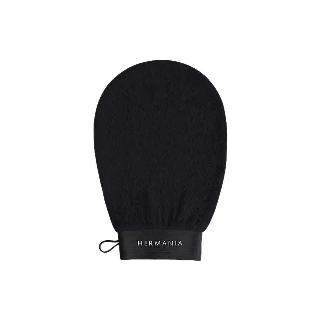 Hermania Silky Exfoliation Mitt - Black