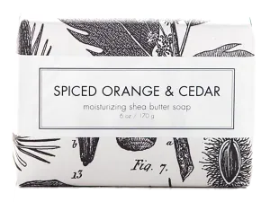 Holiday Shea Butter Bath Bar, Spiced Orange & Cedar