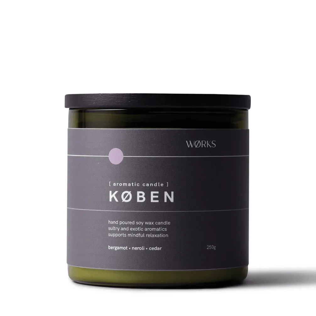 KØBEN AROMATIC CANDLE | Bergamot, Neroli, Cedar