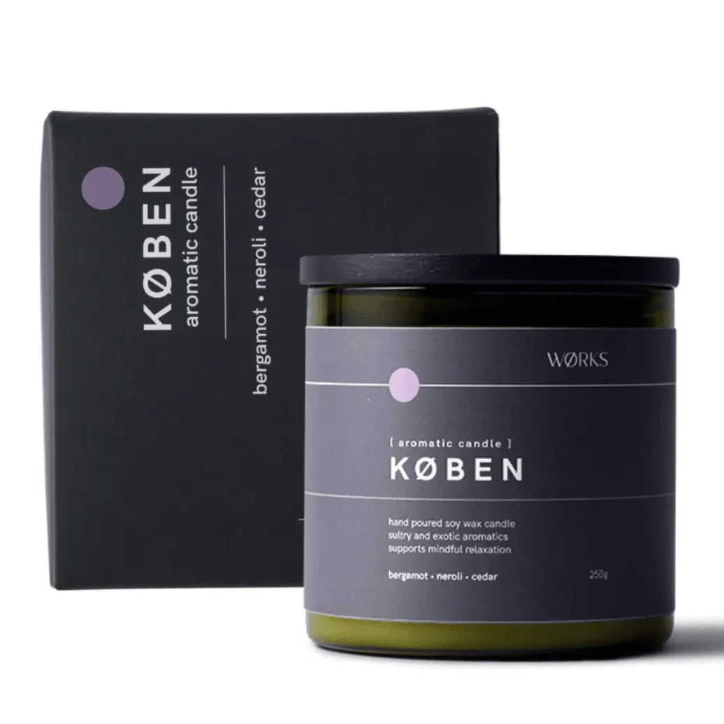 KØBEN AROMATIC CANDLE | Bergamot, Neroli, Cedar