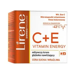 Lirene Vitamin Energy C E Nourishing Cream Deeply Moisturizing, New