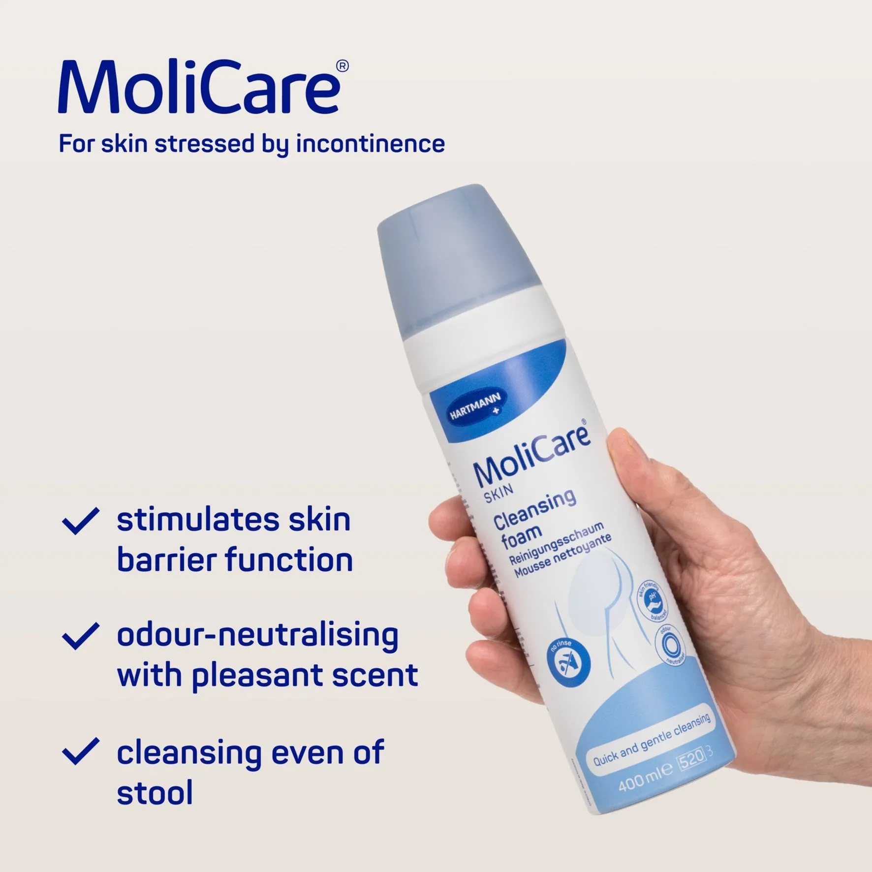 Molicare Skin Cleanse Foam 400ml