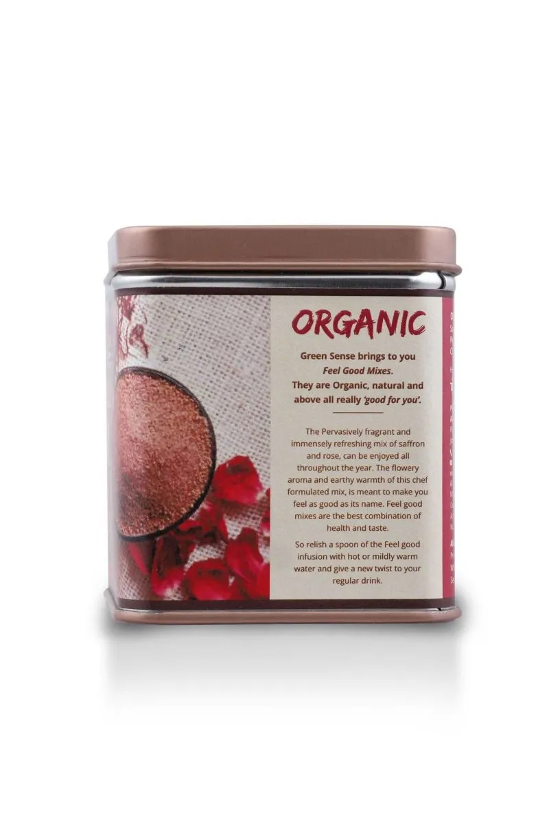 Organic Feel Good Saffron-Rose Infusion - Immunity Booster - 70g