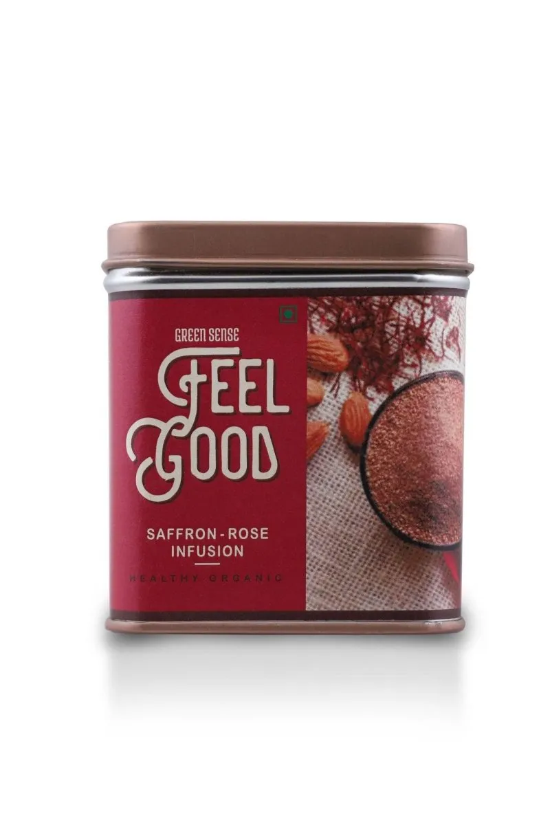 Organic Feel Good Saffron-Rose Infusion - Immunity Booster - 70g