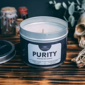 Purity crystal candle