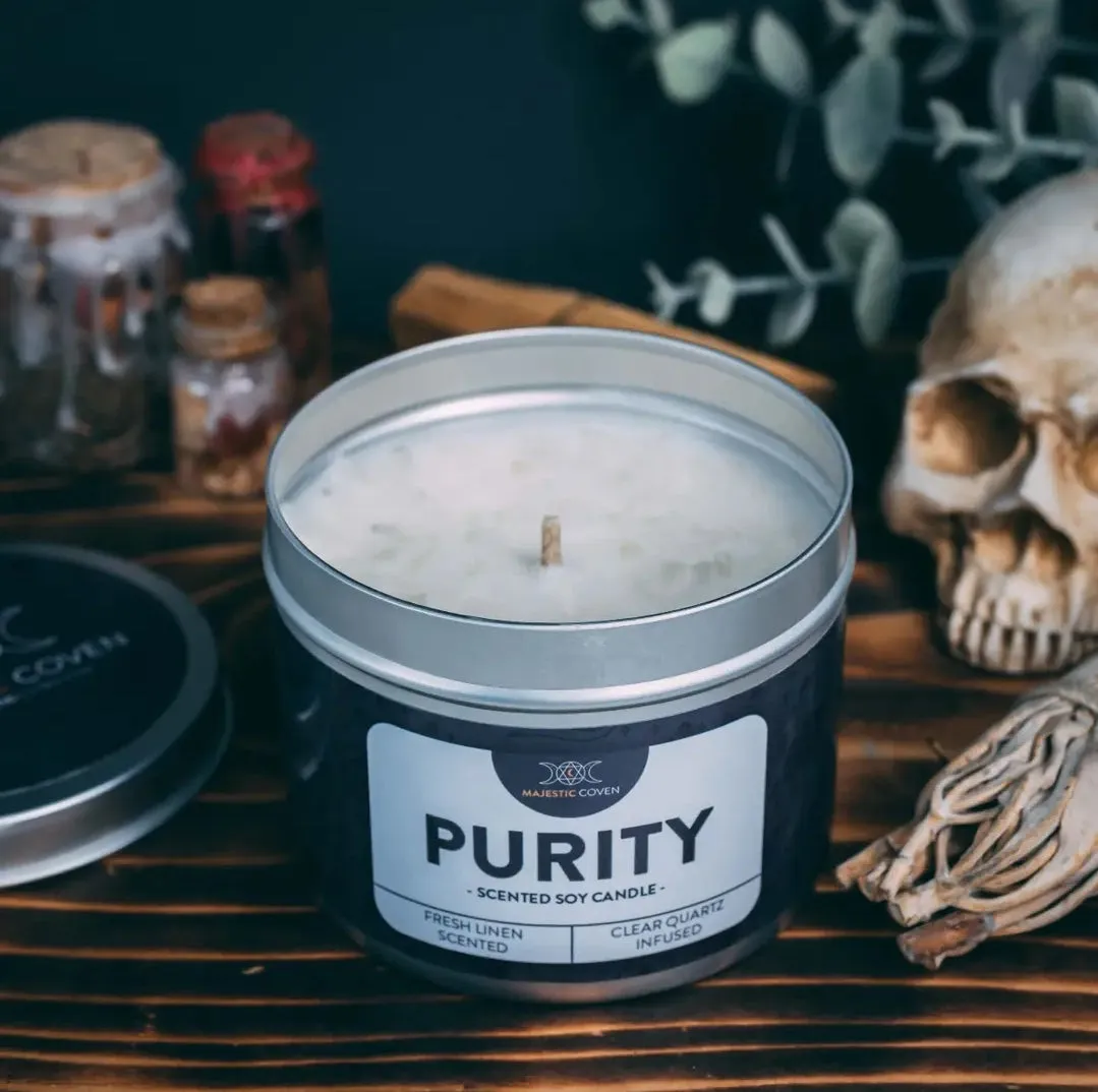 Purity crystal candle