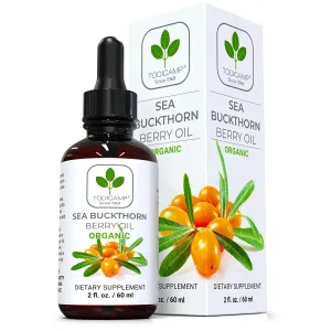 Sea Buckthorn Oil Organic   2 fl oz Cold Pressed Sea Buckthorn Berry Oil