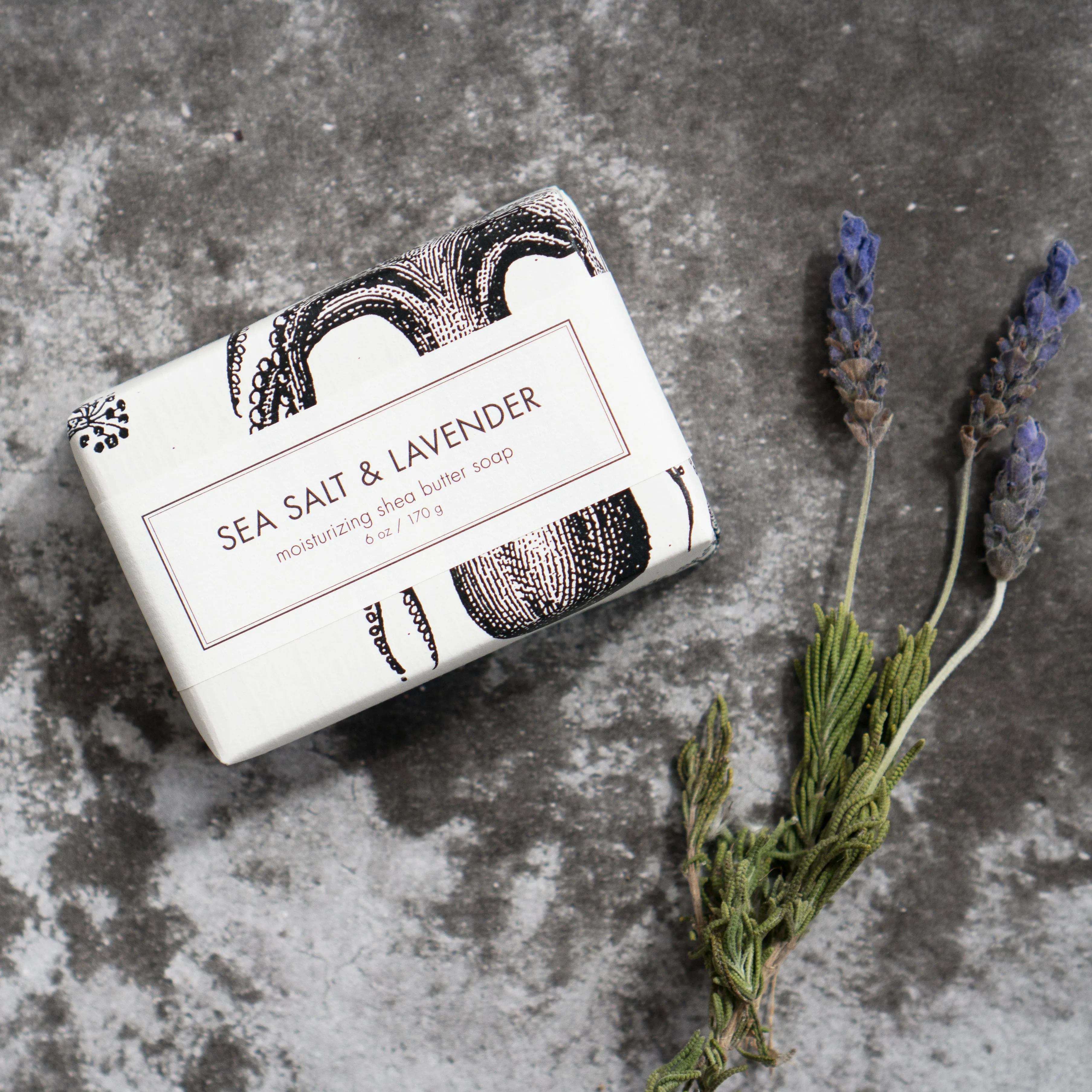 Shea Butter Soap - Sea Salt & Lavender Bath Bar