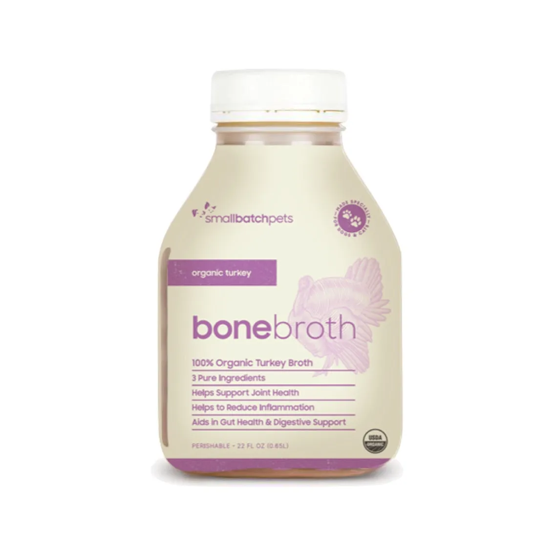 Smallbatch Organic Turkey Bone Broth 22oz