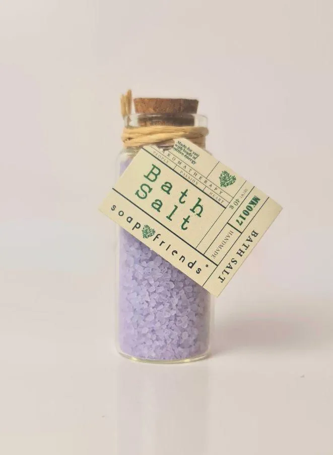 Soap&Friends Soothing Lavender Bath Salt for Relaxation and Youthful Renewal 40g