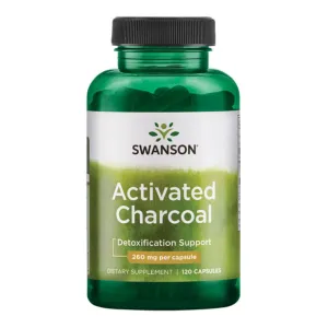 Swanson Activated Charcoal 260mg 120 Capsules