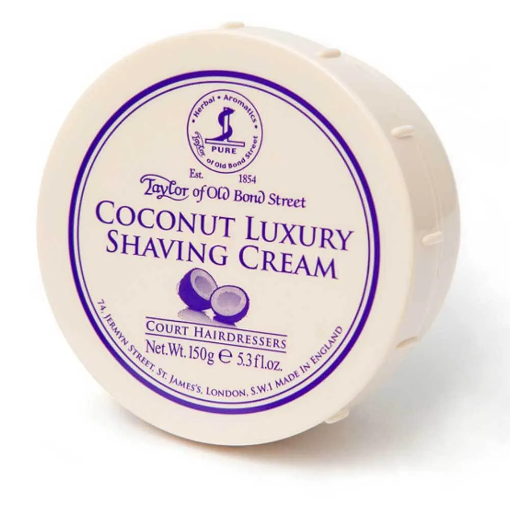 Taylor of Old Bond Street Coconut Luxury Shaving Cream Tub