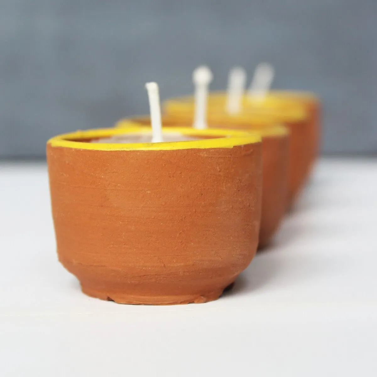 Terracotta Cup Soywax Candles- Set Of 12