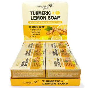 Turmeric & Lemon Soap With Sponge #16 (12 units)