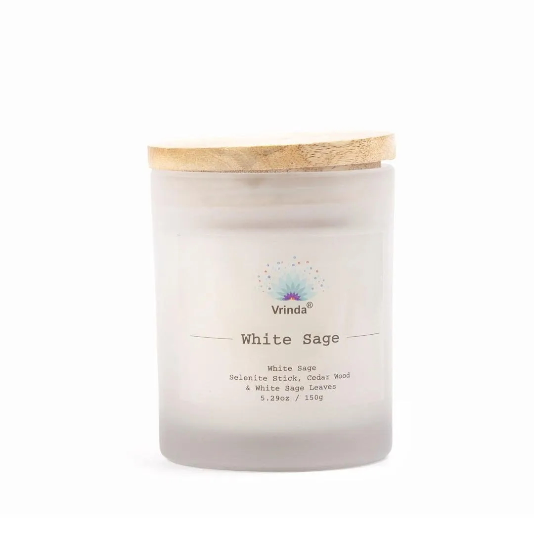 Vrinda White Sage Candle