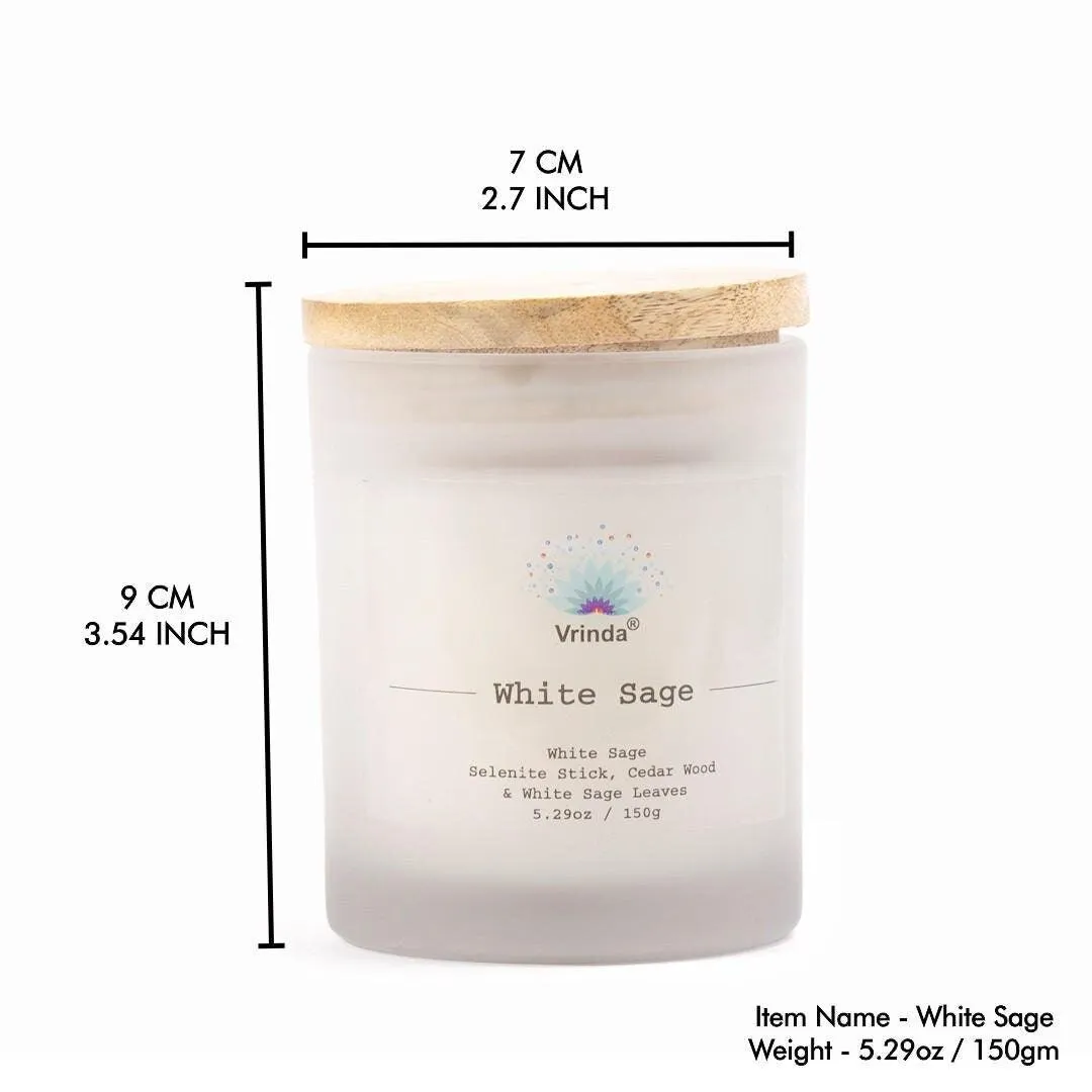 Vrinda White Sage Candle