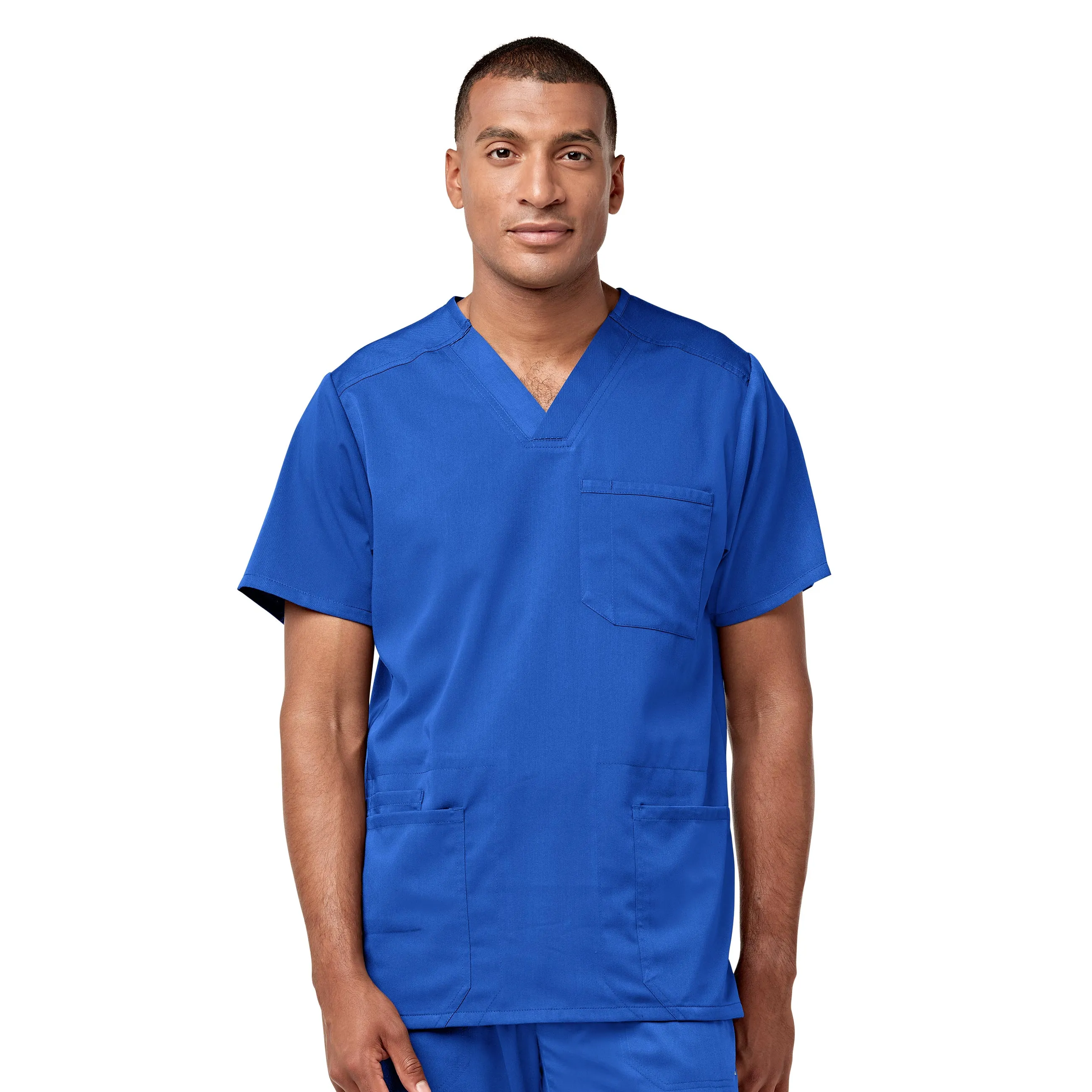 Wink PRO Men's Multi-Pocket V-Neck Scrub Top 6819