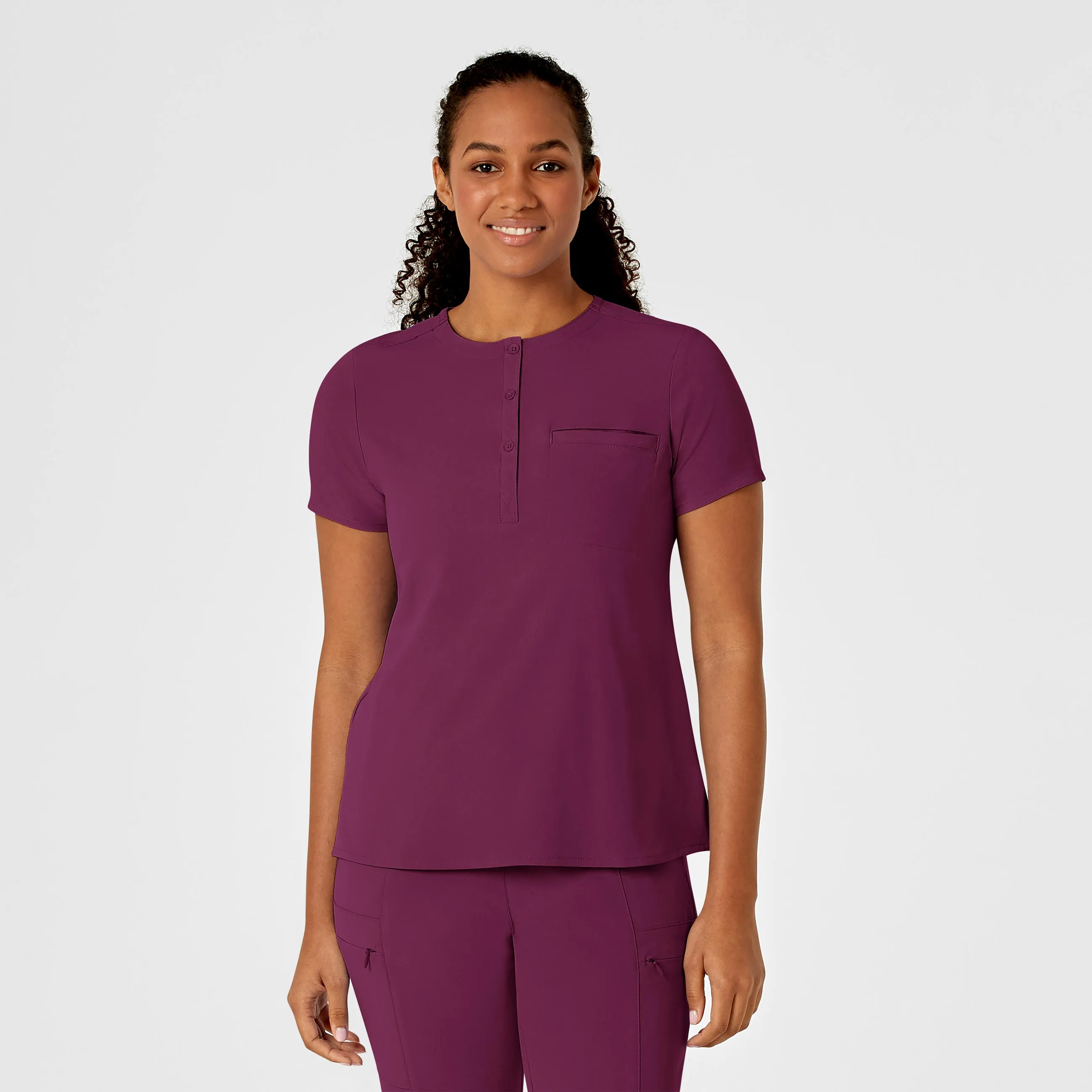 Wink RENEW - Women's Mandarin Collar Tuck-In Top  6434